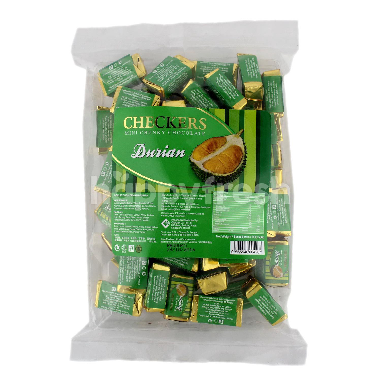 Beli Checkers Mini Chunky Chocolate Durian Dari TMC Bangsar HappyFresh