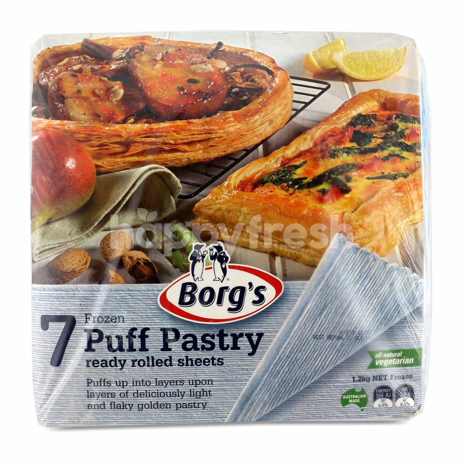 Beli Borg S 7 Frozen Puff Pastry Sheets 7 Sheets Dari Village Grocer