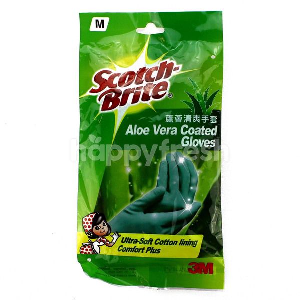 Scotch Brite Aloe Vera Coated Gloves M Kuala Lumpur Happyfresh