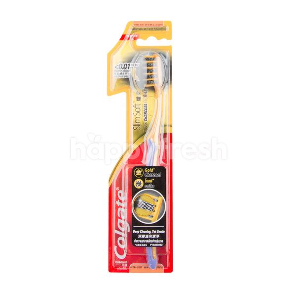slim soft charcoal toothbrush