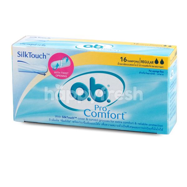 O B Pro Comfort Tampons Regular 16 Pcs Bangkok Happyfresh