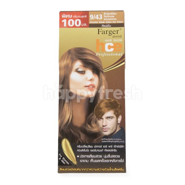 Farger No 9 43 Chocolate Blonde Golden Red Reflect Hair Colour