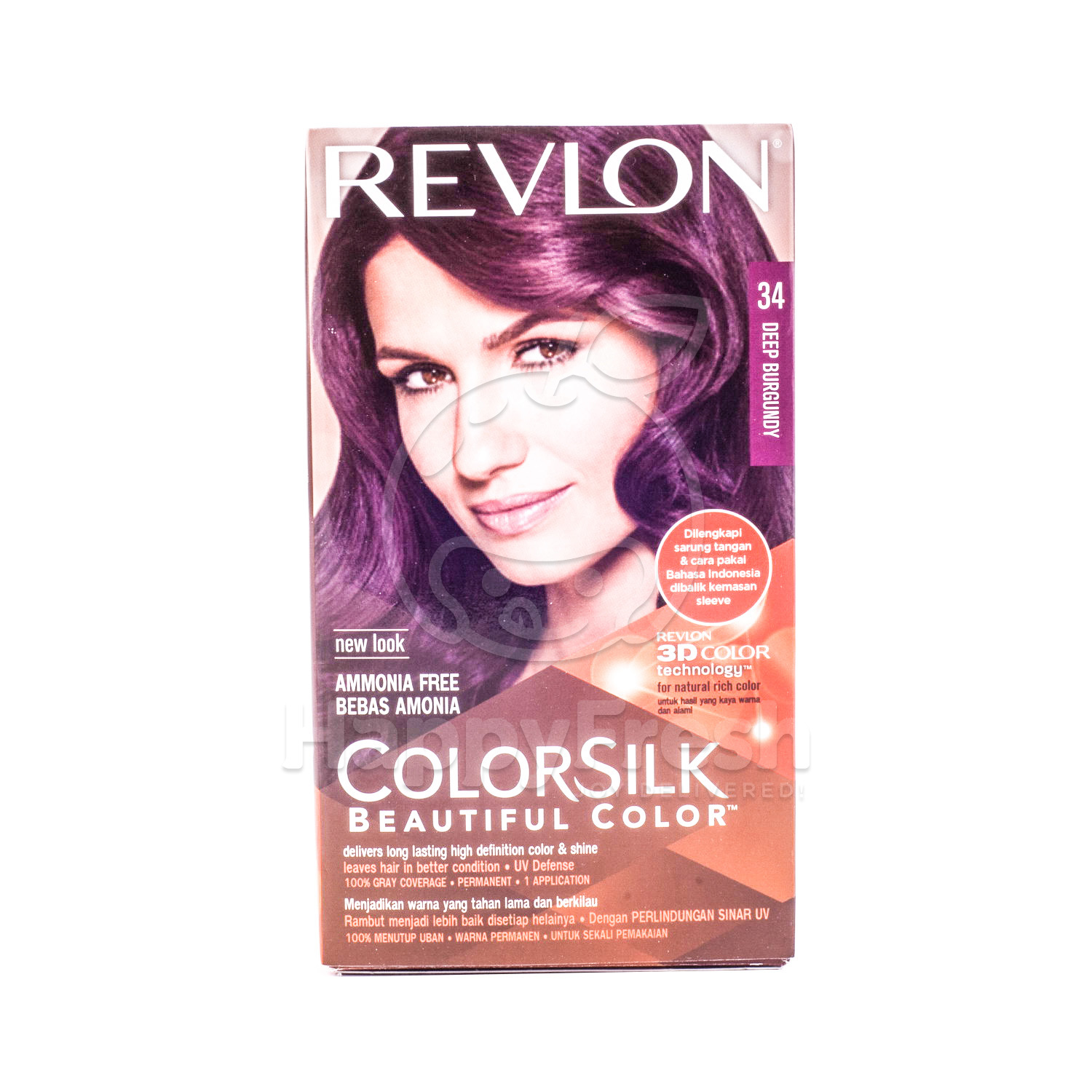 Revlon Silk 34 Deep Burgundy Hair Colour Happyfresh