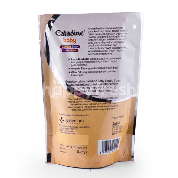 caladine baby liquid soap