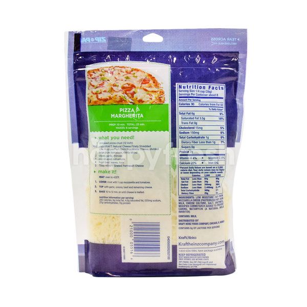 Kraft 2 Shredded Mozzarella Cheese Nutrition Bios Pics
