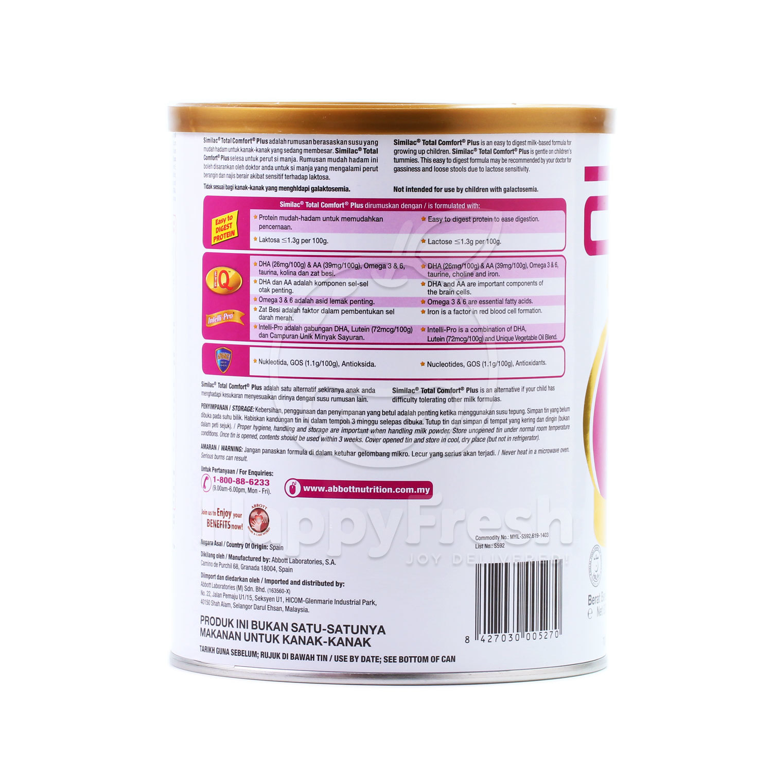 Similac Total Comfort Plus Intelli Pro 1 3 Years Kuala Lumpur