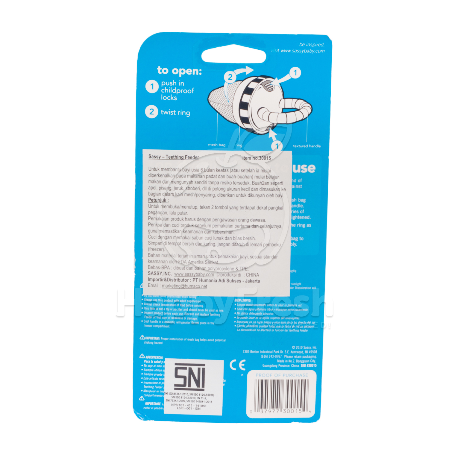Sassy Teething Feeder 6 Months Jakarta Happyfresh