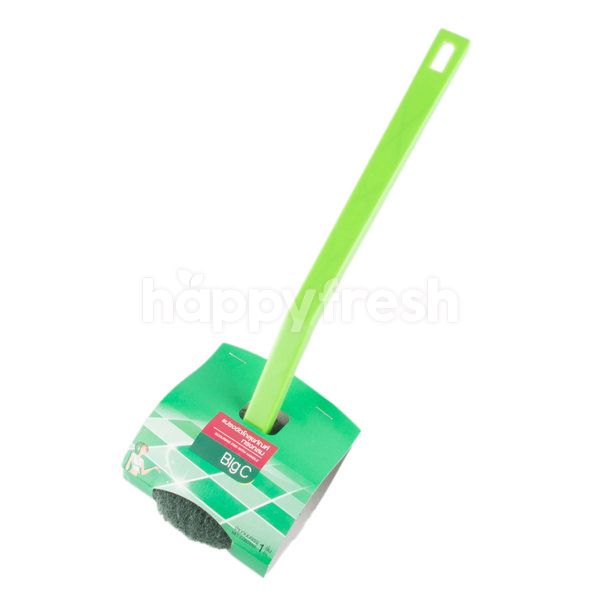 scouring pad with handle