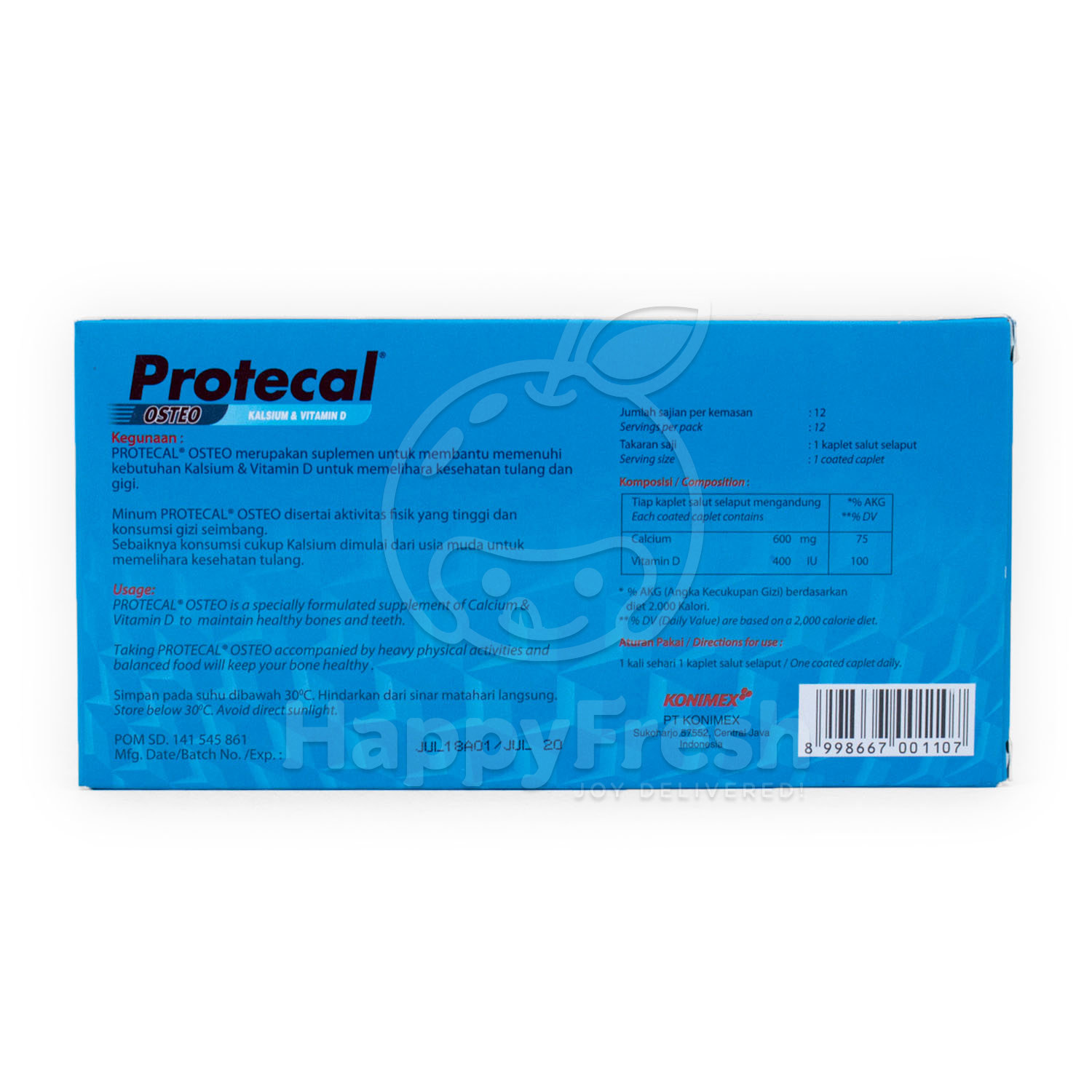 Protecal Osteo Food Supplement Jakarta Happyfresh