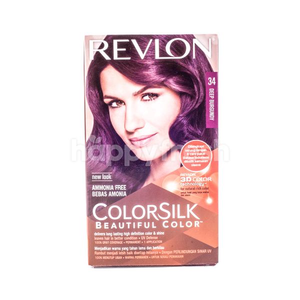 Revlon Silk 34 Deep Burgundy Hair Colour Tangerang