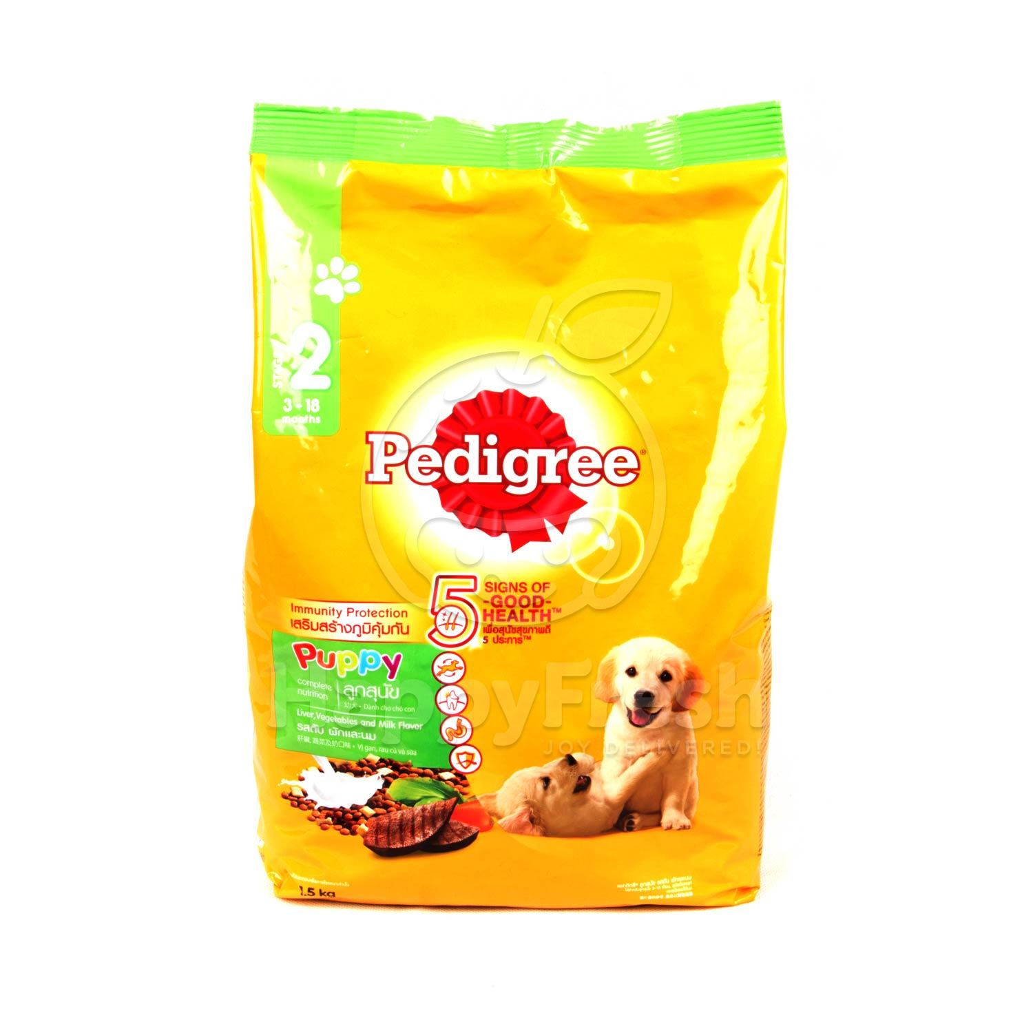 pedigree milk and vegetables
