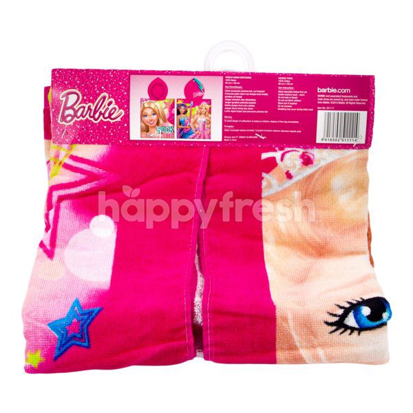 barbie hooded towel