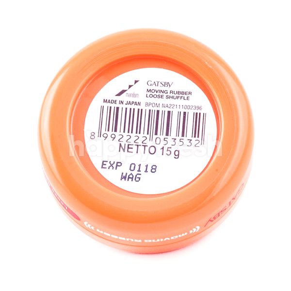 Gatsby Moving Rubber Loose Shuffle Orange Hair Wax Jakarta