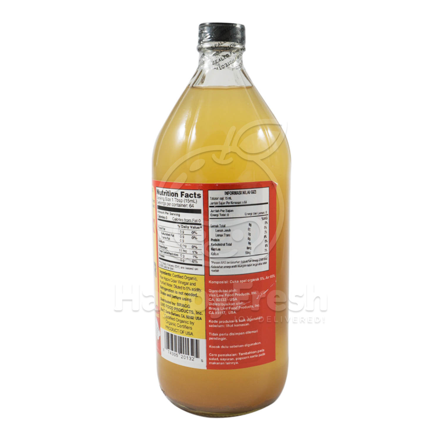 Bragg Apple Cider Vinegar Acv Cuka Apel 946 Ml - Smart4K 