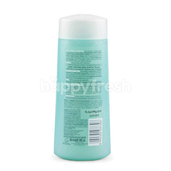 L Oreal Hydra Fresh Anti Shine Toner Bangkok Happyfresh