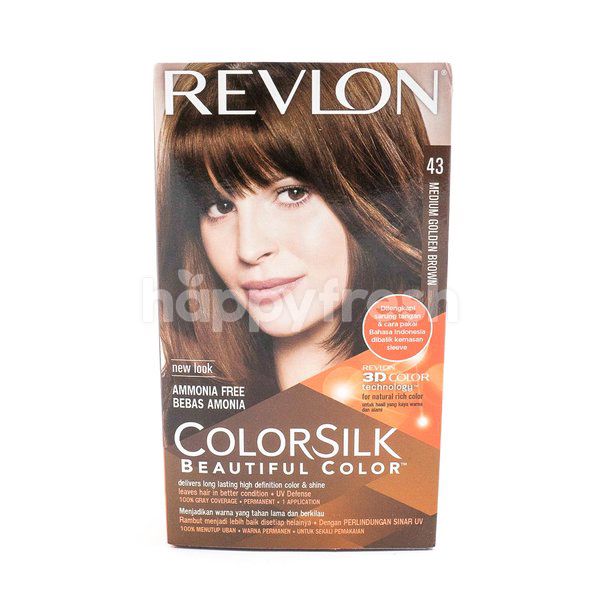 Revlon Silk Medium Golden Brown 43 Hair Colour Happyfresh