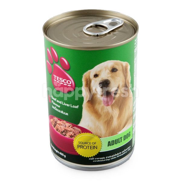 tesco dog food tins