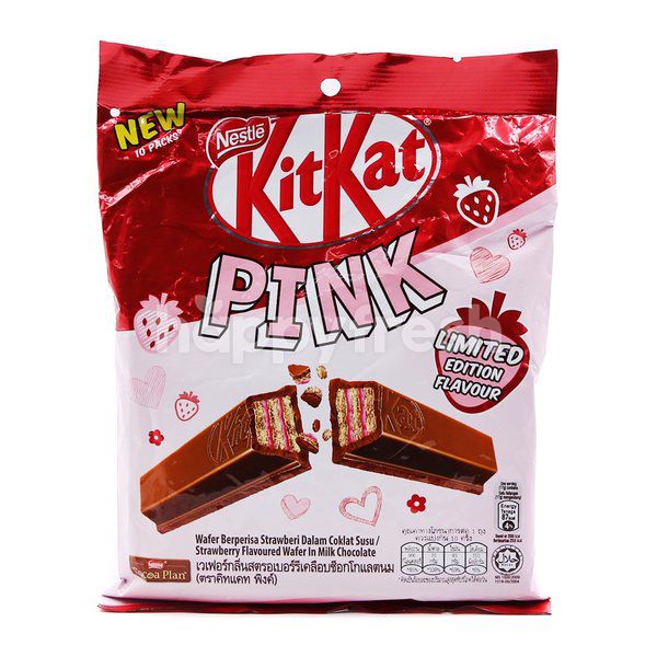 ice cream kitkat pink