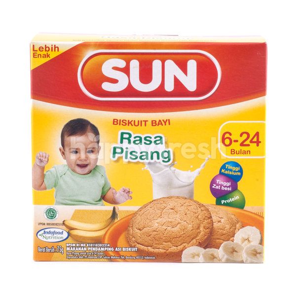 Sun Baby Biscuit 6-24 Months Old Banana 