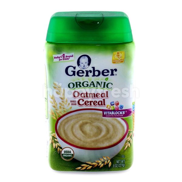 gerber organic oatmeal cereal