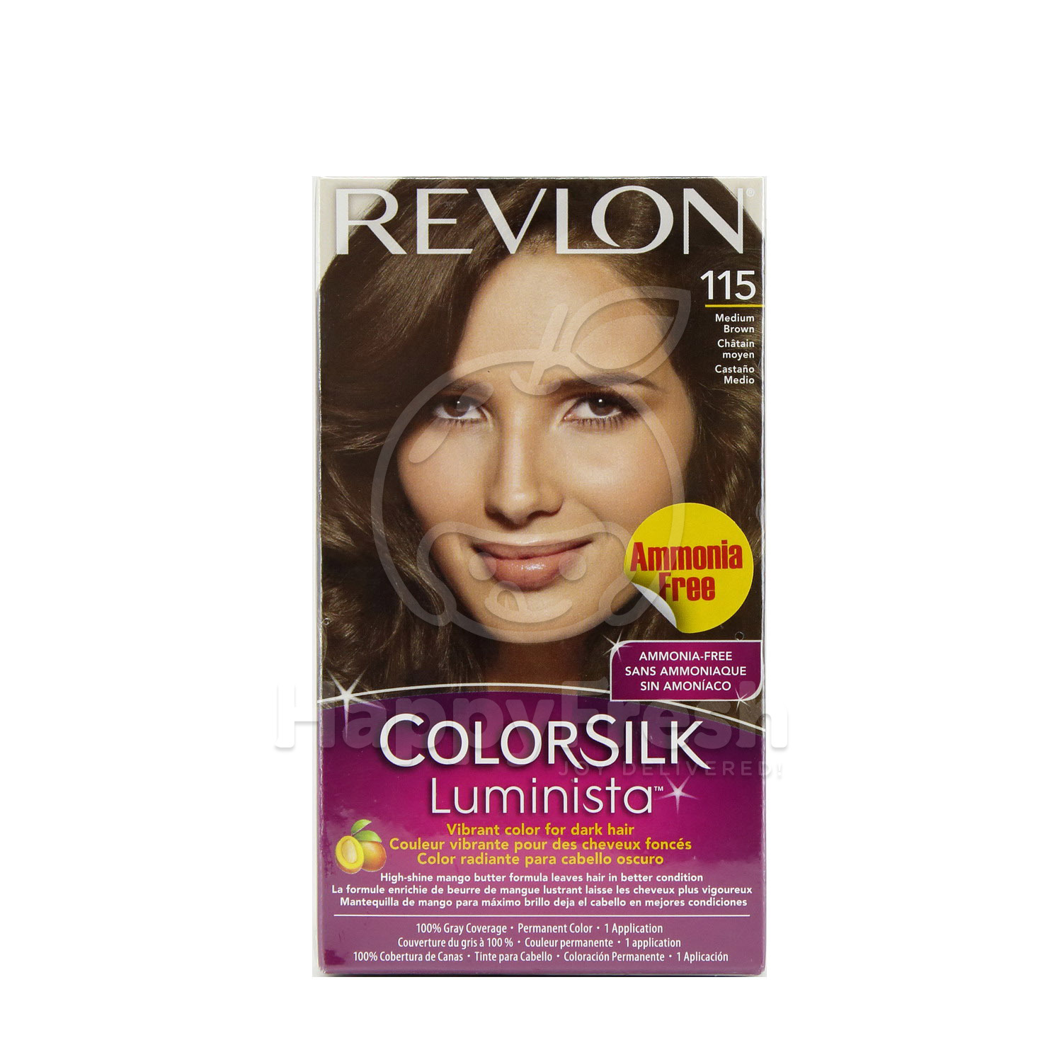 Revlon Colorsilk Luminista 115 Medium Brown Hair Colour Petaling