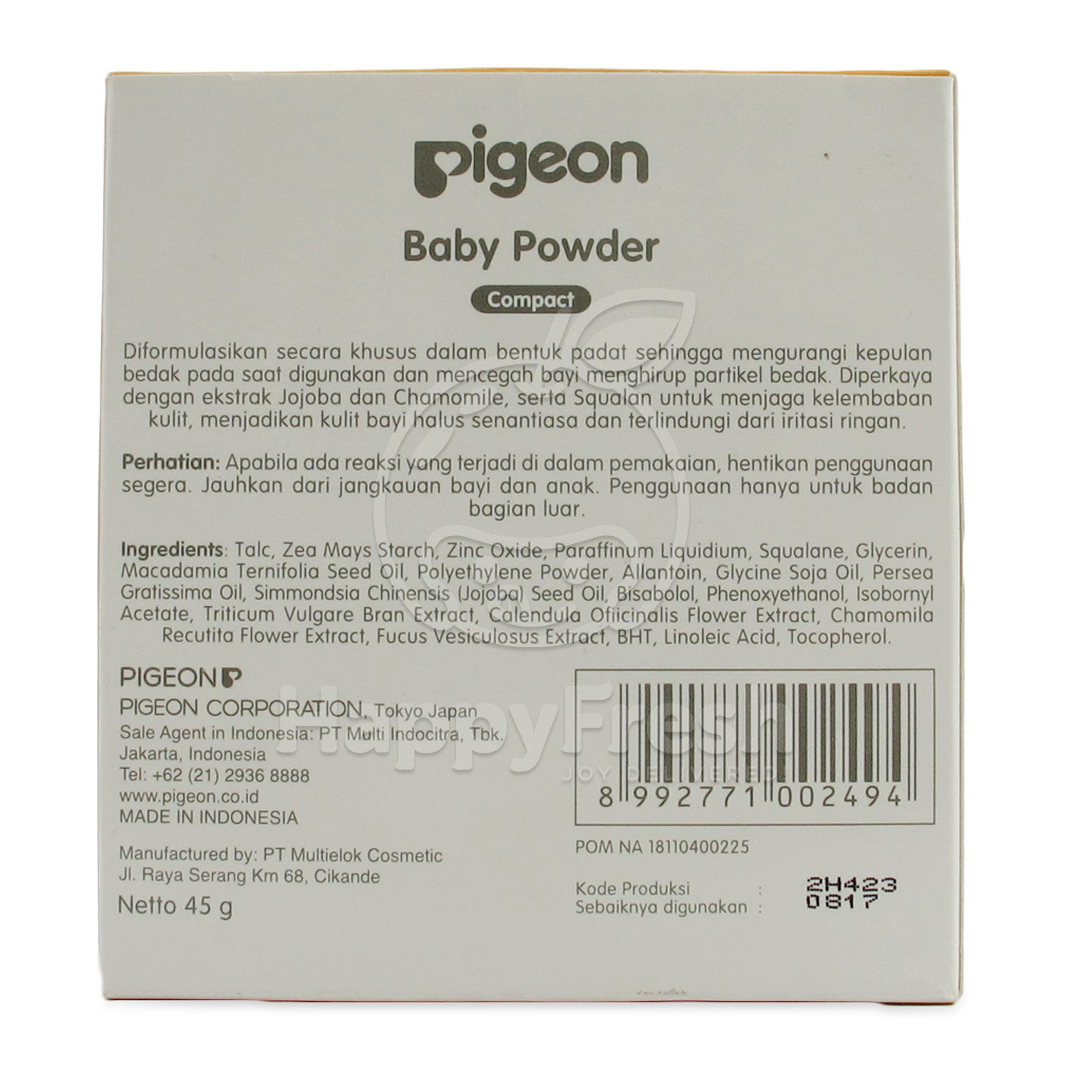 bedak pigeon baby powder