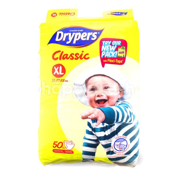pampers drypers xl