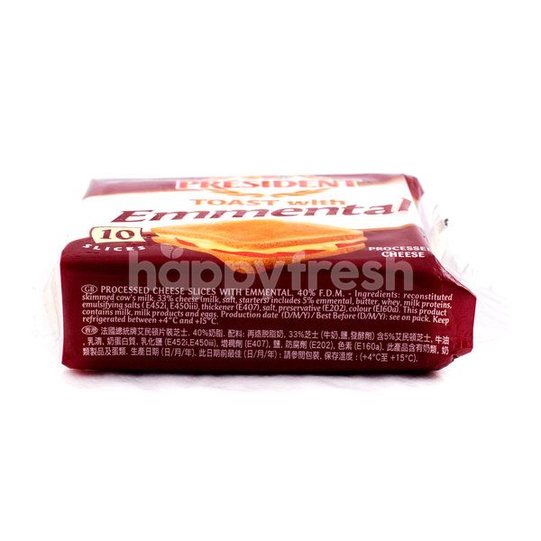 President Emmental Cheese Slices (10 Slices) Shah Alam HappyFresh
