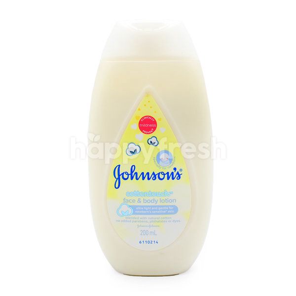 johnson's cotton touch face & body lotion