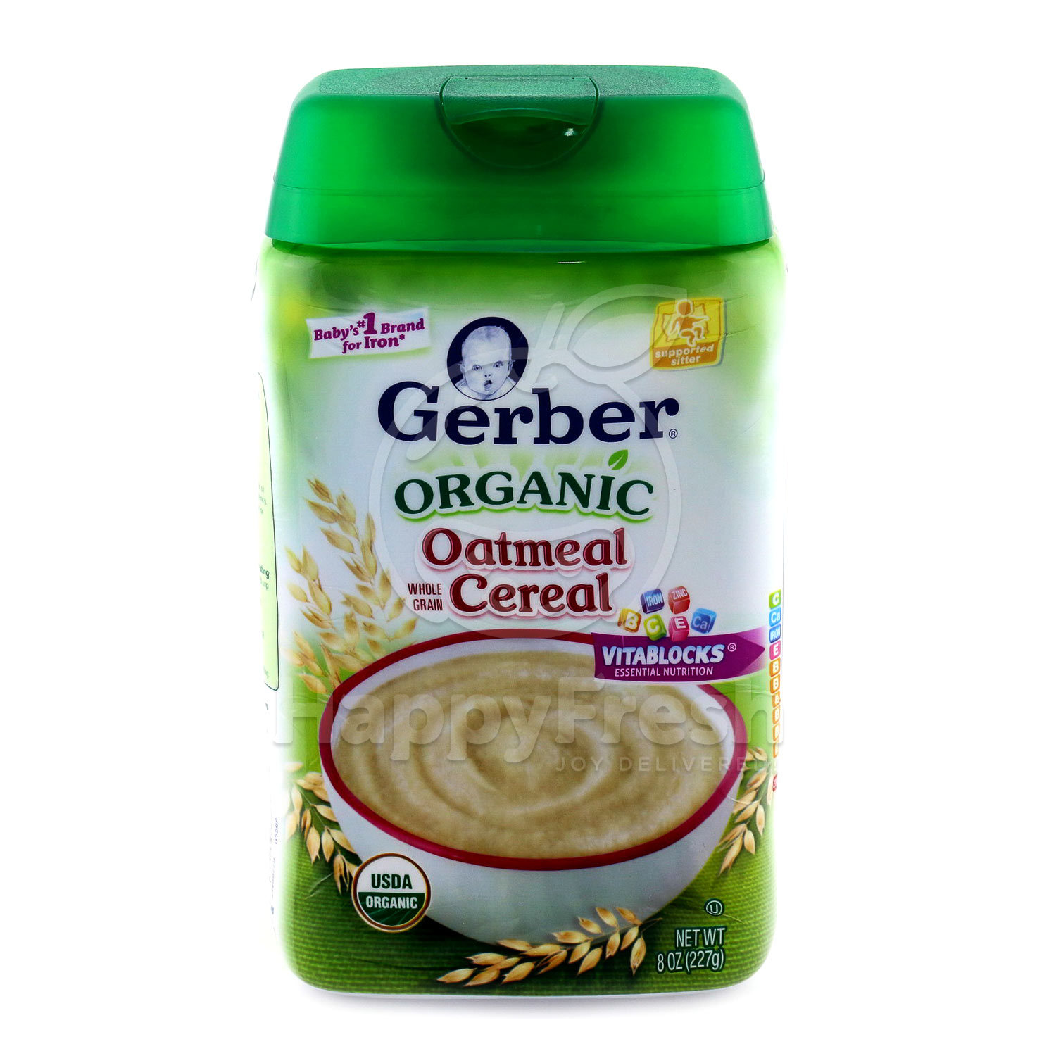 gerber organic oatmeal baby cereal