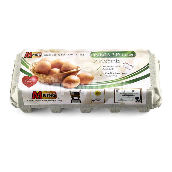 A1 KING Omega3 Enriched Eggs (10 Eggs) Kuala Lumpur HappyFresh