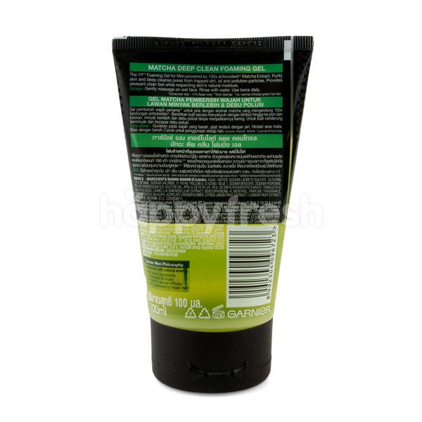 Garnier Men Turbo Light Oil Control Matcha Deeo Clean Foa Happyfresh