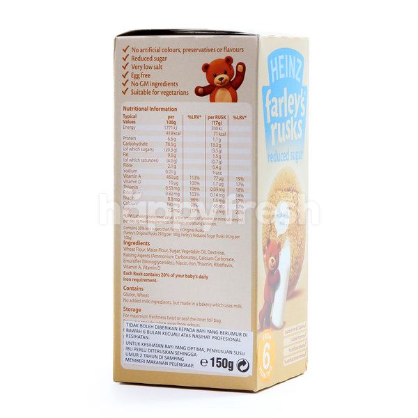 farley's reduced sugar rusks