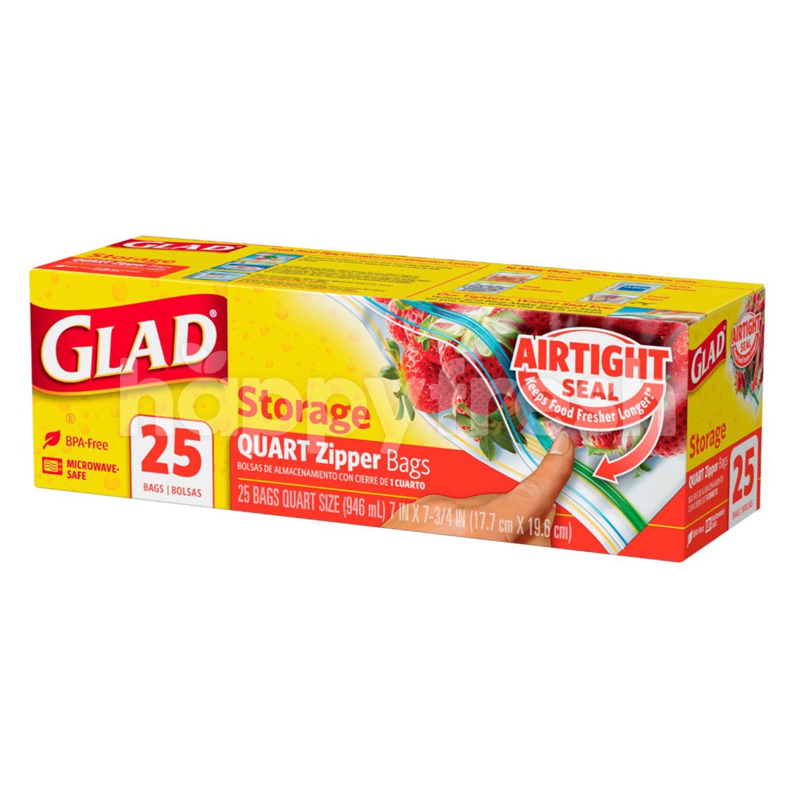 quart size zipper bolsa