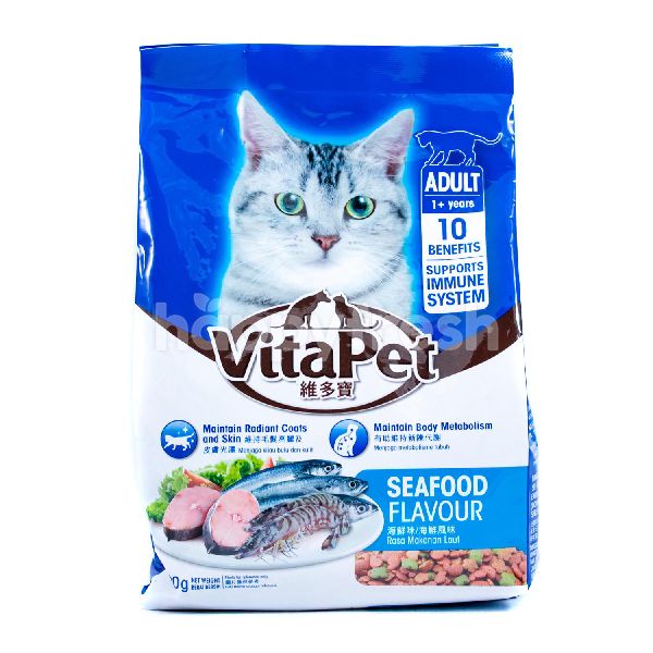 Jual VITAPET Cat Food Seafood Flavor Adult di Hero - HappyFresh 