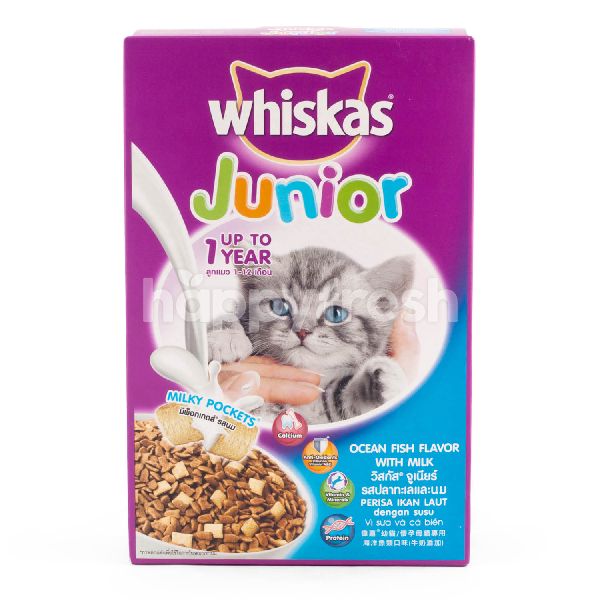 Whiskas Junior Makanan Anak Kucing Rasa Ikan Laut dengan Susu | Jakarta