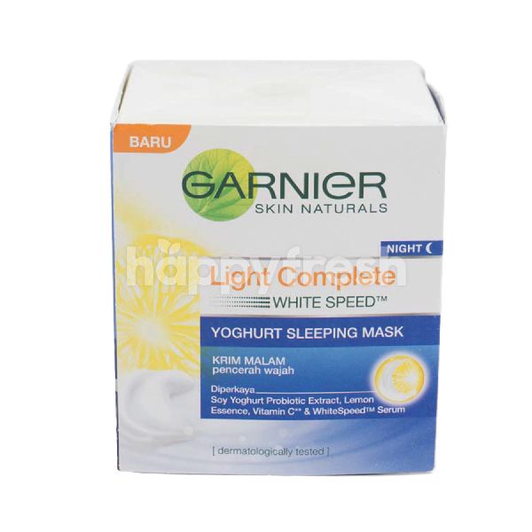 Jual Garnier Light Complete White Speed Yogurt Sleeping Mask Night Cream di The FoodHall