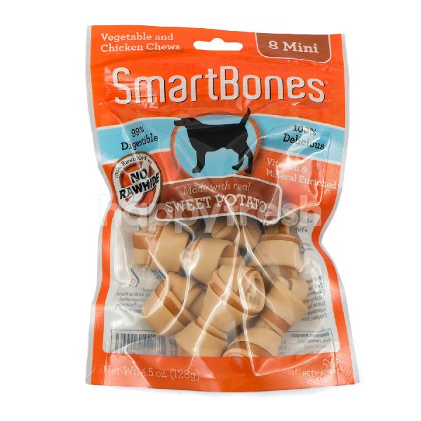 Product: SmartBones Vegetable and Chicken Chews Mini Stick Sweet Potato 8's - Image 1