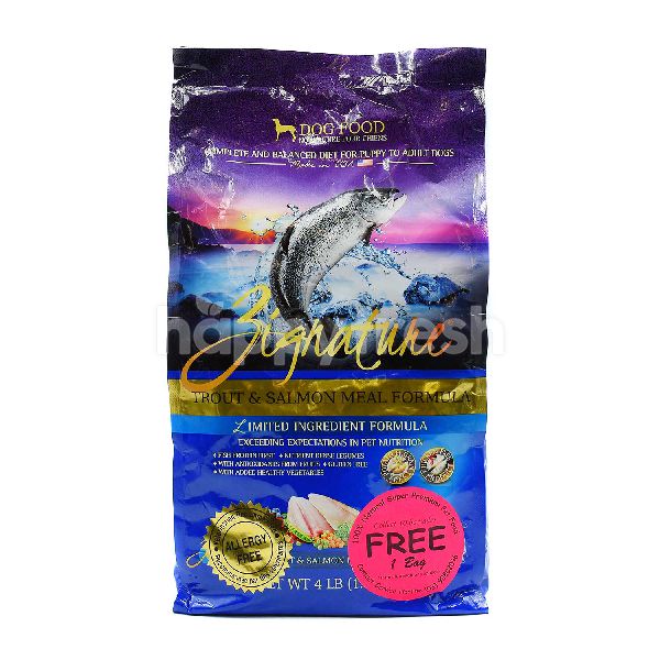 signature salmon dog food
