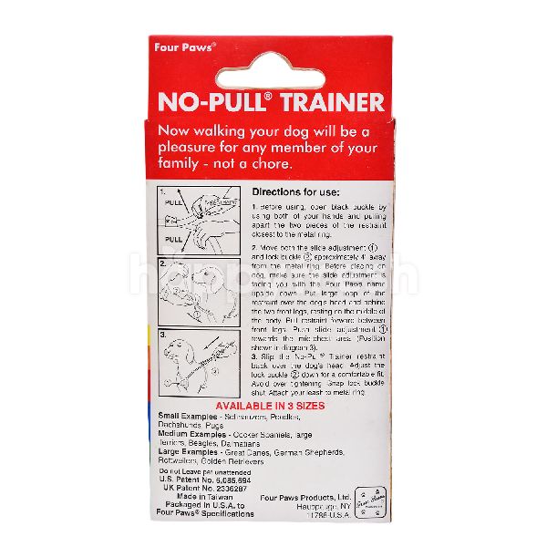 four paws no pull trainer instructions