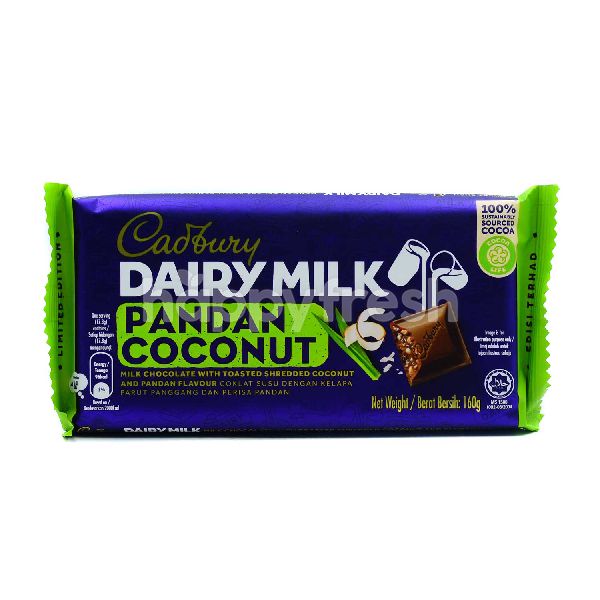 Beli Cadbury Dairy Milk Pandan Coconut Chocolate dari Pasaraya OTK