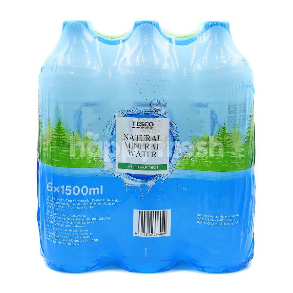 Beli Tesco Natural Mineral Water (6 Bottles x 1500ml) dari Lotus's