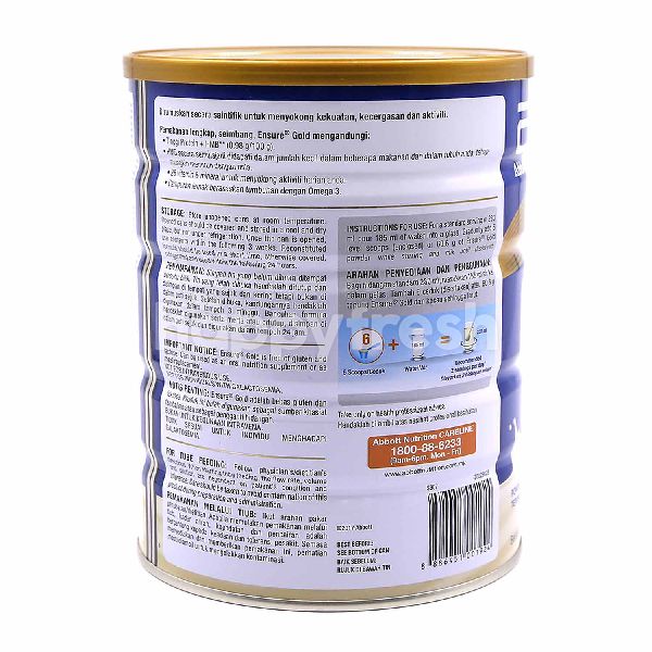 Beli Abbott Ensure Gold Vanilla Flavored Complete Nutrition Powder Dari Lotus S Happyfresh Klang Valley