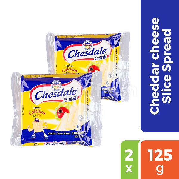 Beli Chesdale Cheddar Cheese Slices Spread Twinpack dari Lotus's