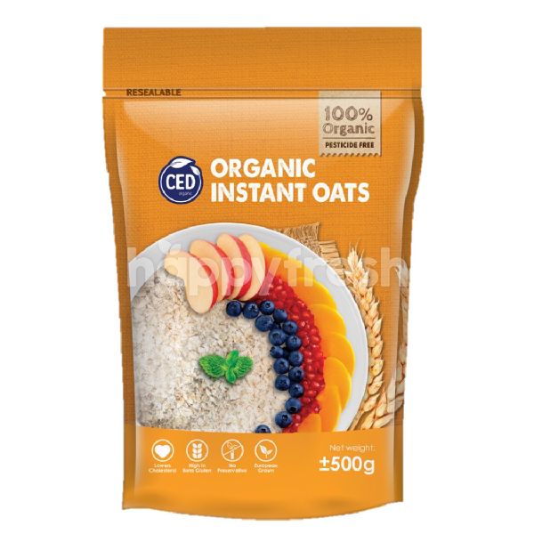 Beli CED Organic Instant Rolled Oats 500g dari Cold Storage - HappyFresh