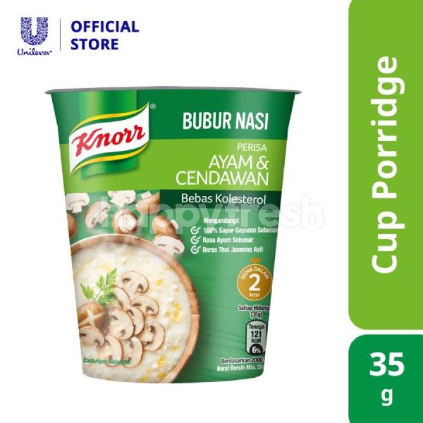 Beli Knorr Instant Porridge Chicken & Mushroom Cup 35G dari AEON