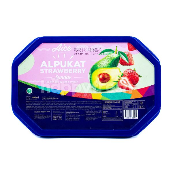 Aice Sundae Alpukat Stroberi