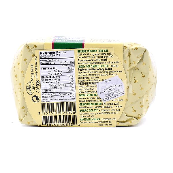 Beli Isigny Ste Mere Beurre Disigny Demi Sel Gros Grains Salted Butter Dari Isetan Happyfresh 