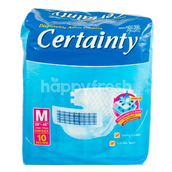 Jual Certainty Disposable Adult Diapers Size M Di Grand Lucky Happyfresh