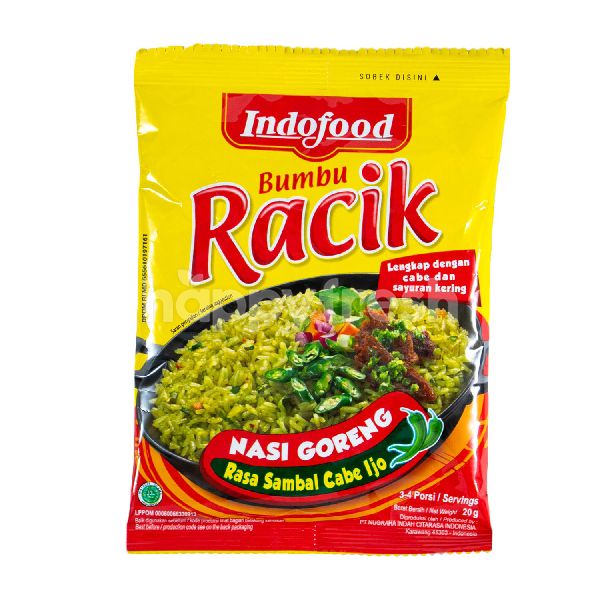 Jual Indofood Bumbu Racik Sambal Cabe Ijo Flavored Fried Rice Seasoning Di Giant Happyfresh